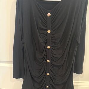 New York & Company Elegant Black Top